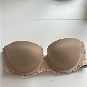 Aerie Strapless Beige Bra